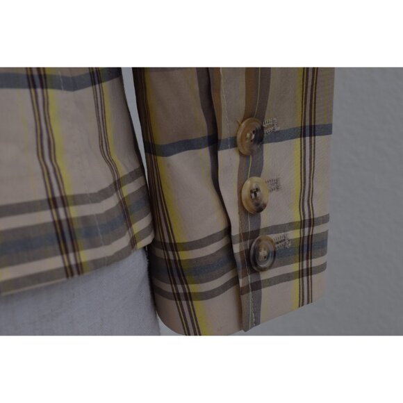 Vintage 80s Plaid Crop Jacket | size 6 - Picture 10 of 10